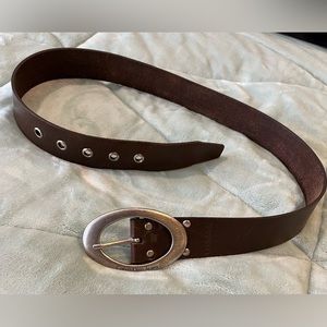 Brown leather Calvin Klein belt